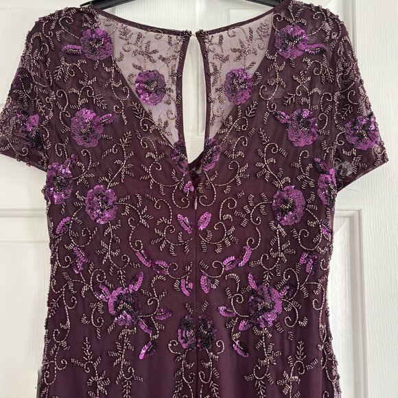 Adrianna Papell Hand Beaded Gown Size 10 New with Tags - Picture 10 of 12